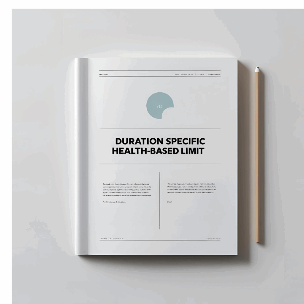 Duration Specific Health-based Limit Values
